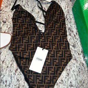 Authentic fendi swim suit